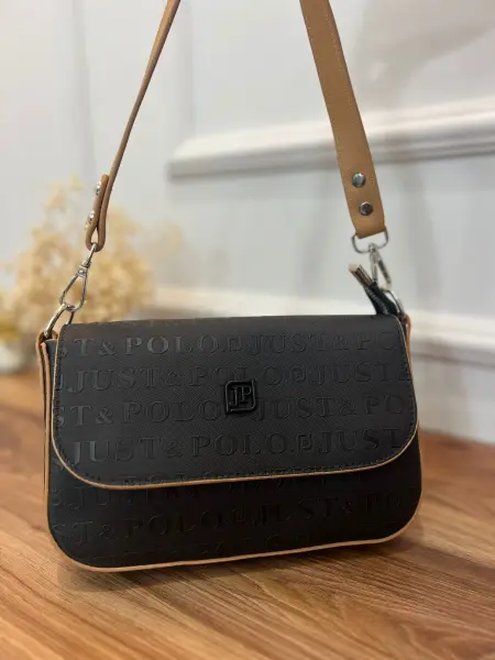 Just Polo Marka Çapraz Çanta Siyah-taba Lacoste Düz