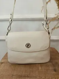 Golden Polo Marka Çapraz Çanta krem Kancalı