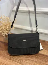 Just Polo Marka çapraz çanta siyah Lacoste düz